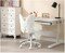 Adjustable Child Vanity Chair Swivel Task Chair Students Reading Chair for Home Bedroom School Dorm, Snowflake White Kids Desk Chair, Butterfly Faux Fur Girls Study Chair,